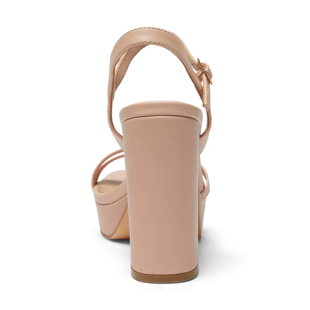 Lulu Heel in Blush Smooth