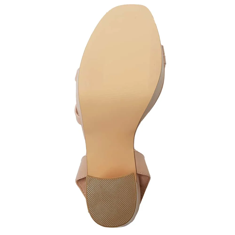 Lulu Heel in Blush Smooth