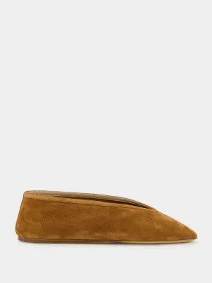 Luna Slipper in Taupe Suede