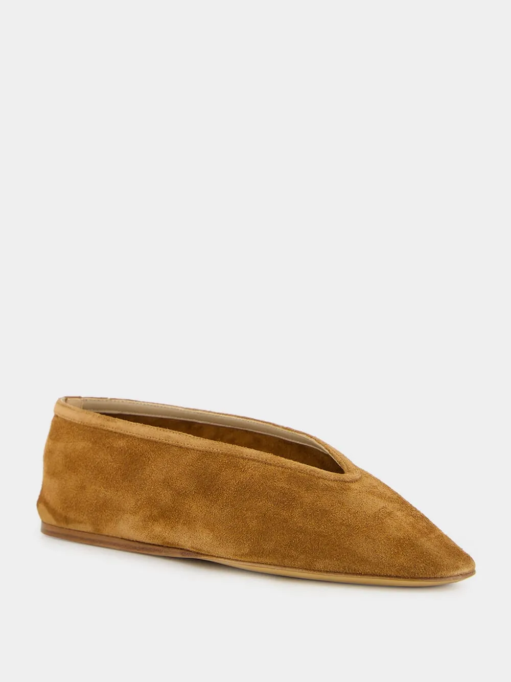 Luna Slipper in Taupe Suede