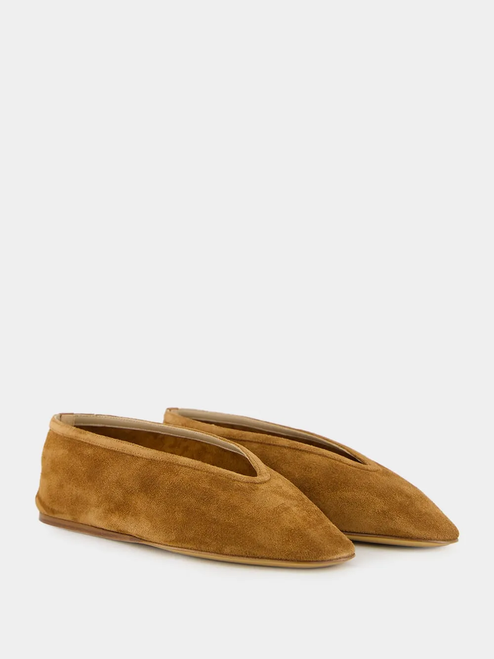 Luna Slipper in Taupe Suede