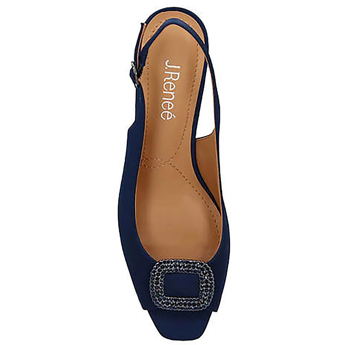 Madeleina Womens Satin Open Toe Slingback Heels