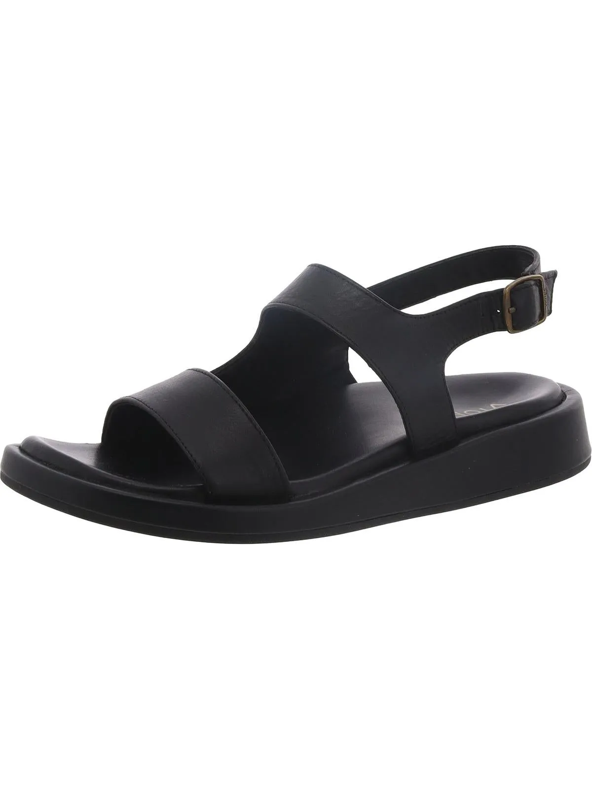 MADERA Womens Leather Open Toe Ankle Strap
