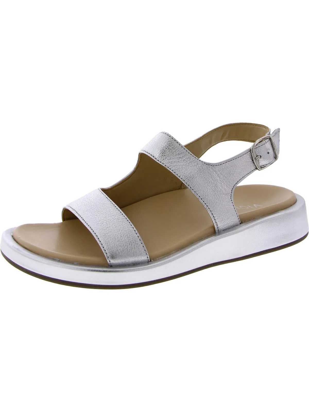 MADERA Womens Leather Open Toe Ankle Strap