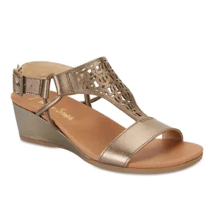 Magnet Heel in Pewter Leather