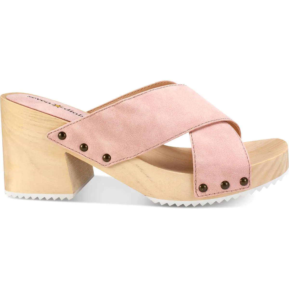 Malta Womens Faux Nubuck Slide Platform Sandals