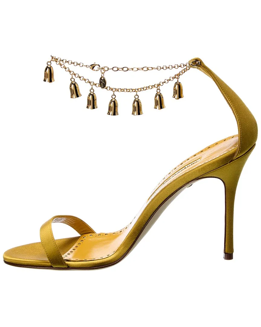 Manolo Blahnik Camanilla 110 Satin Sandal