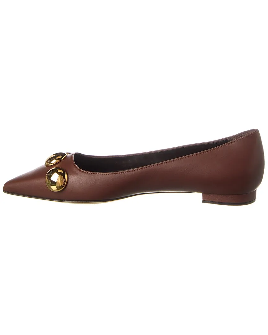 Manolo Blahnik Chappa Leather Flat
