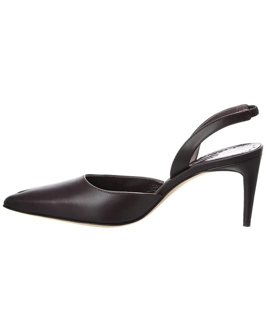 Manolo Blahnik Homerasli 70 Leather Slingback Pump