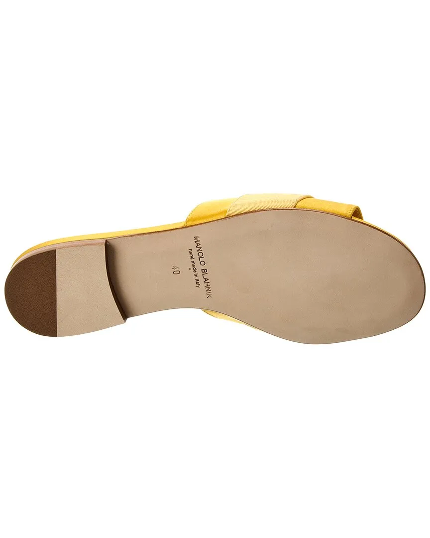 Manolo Blahnik Martamod Satin Sandal
