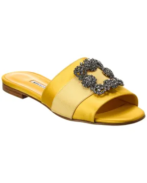 Manolo Blahnik Martamod Satin Sandal