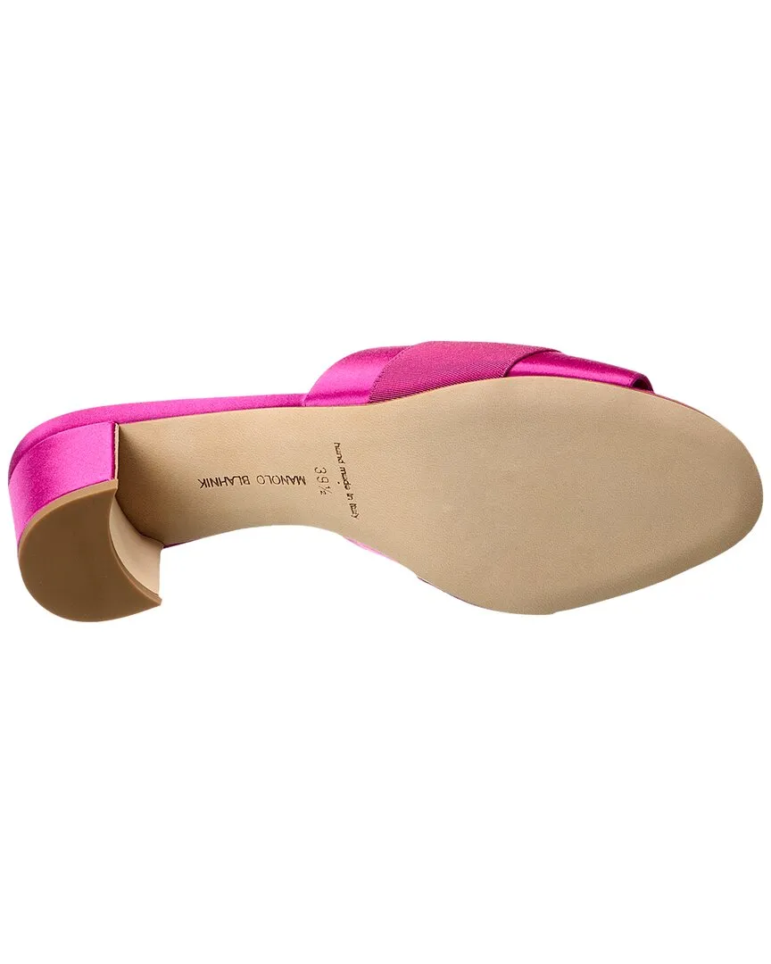 Manolo Blahnik Martanew 50 Satin Sandal