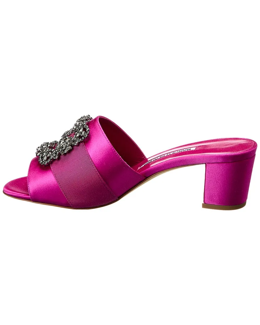 Manolo Blahnik Martanew 50 Satin Sandal