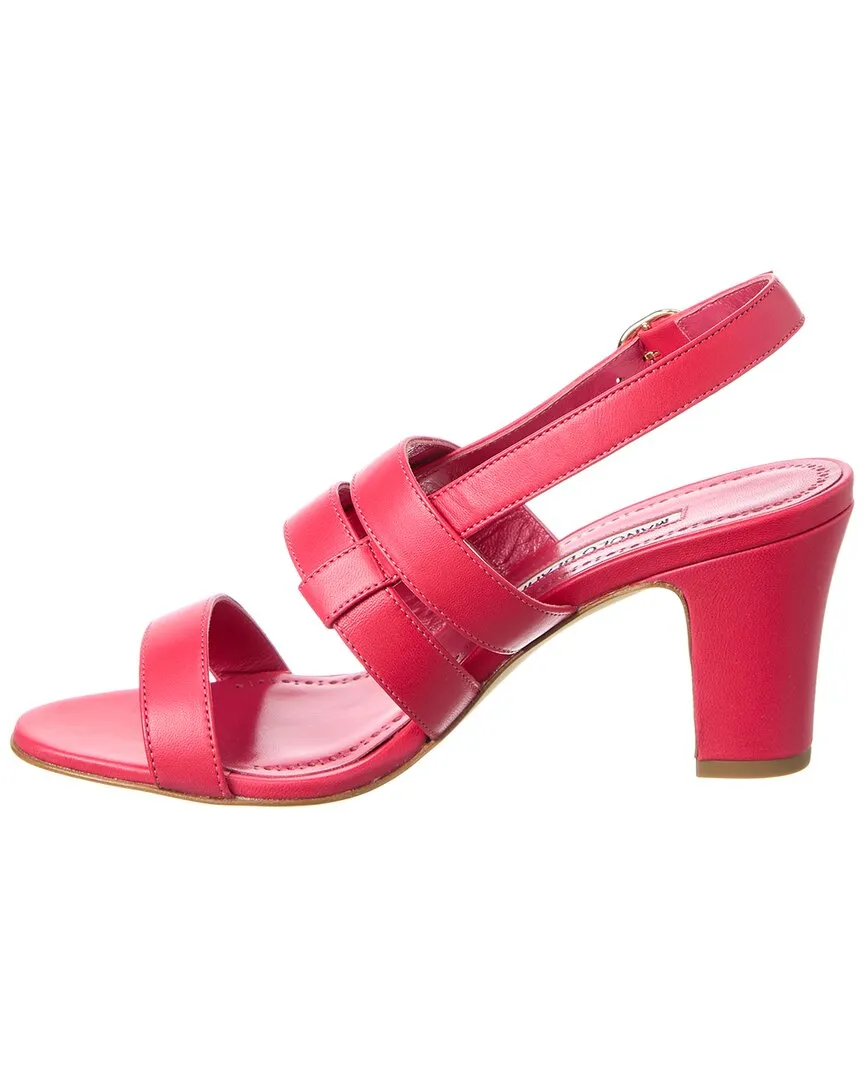 Manolo Blahnik Memarhi 70 Leather Sandal