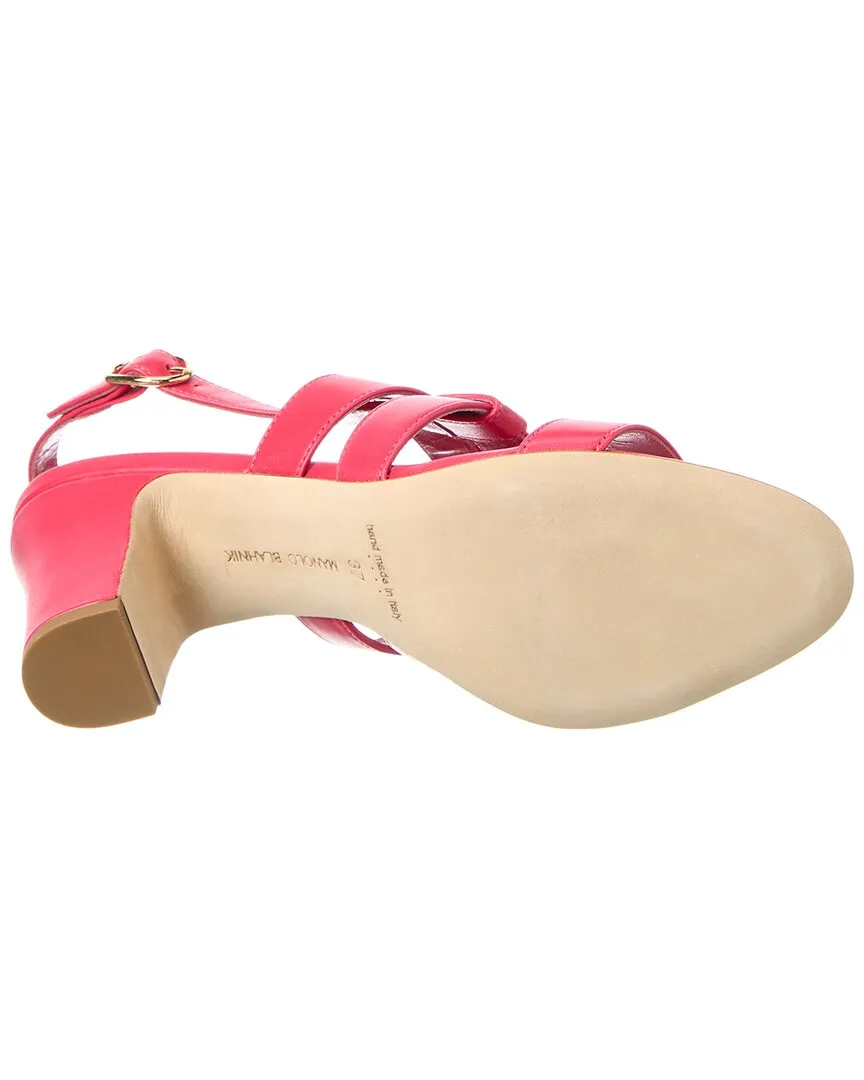 Manolo Blahnik Memarhi 70 Leather Sandal