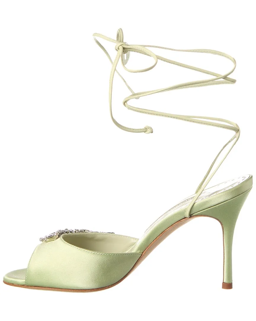 Manolo Blahnik Plumena 90 Satin Sandal
