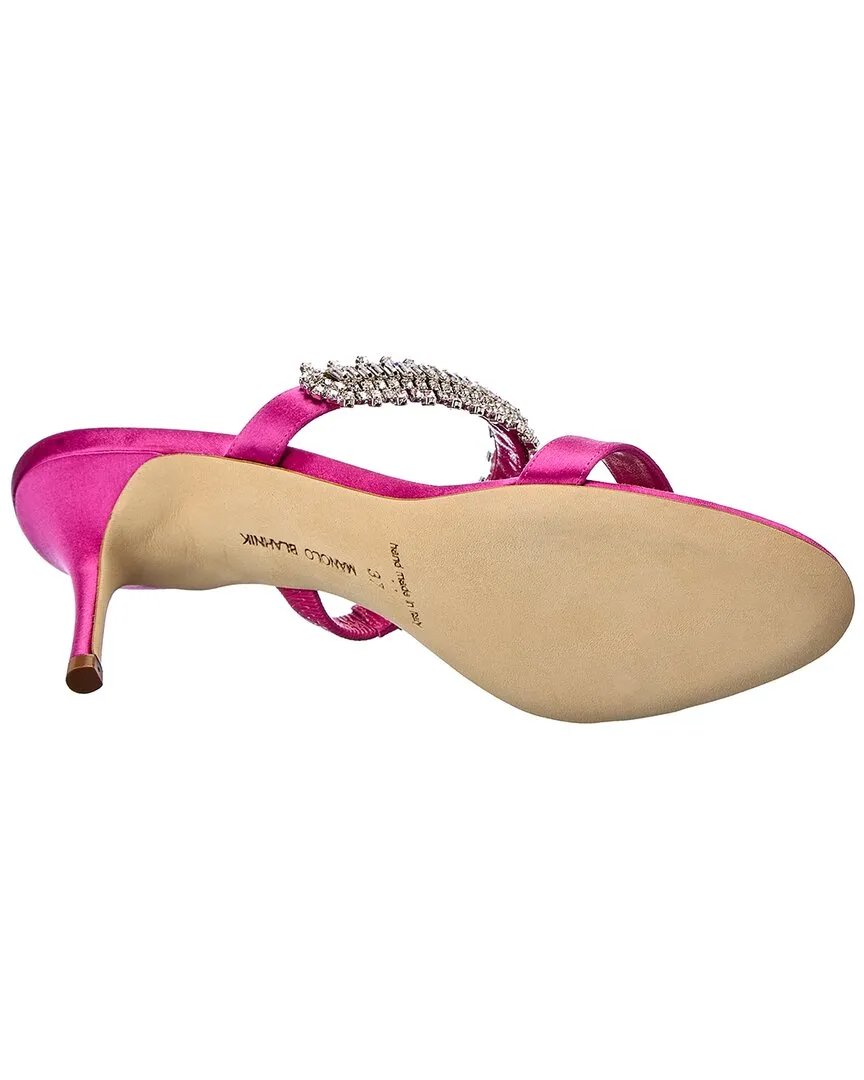 Manolo Blahnik Sako 70 Satin Sandal