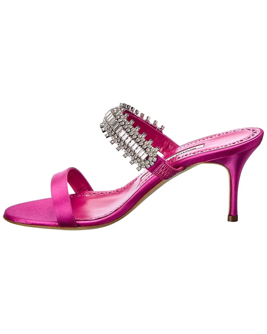 Manolo Blahnik Sako 70 Satin Sandal