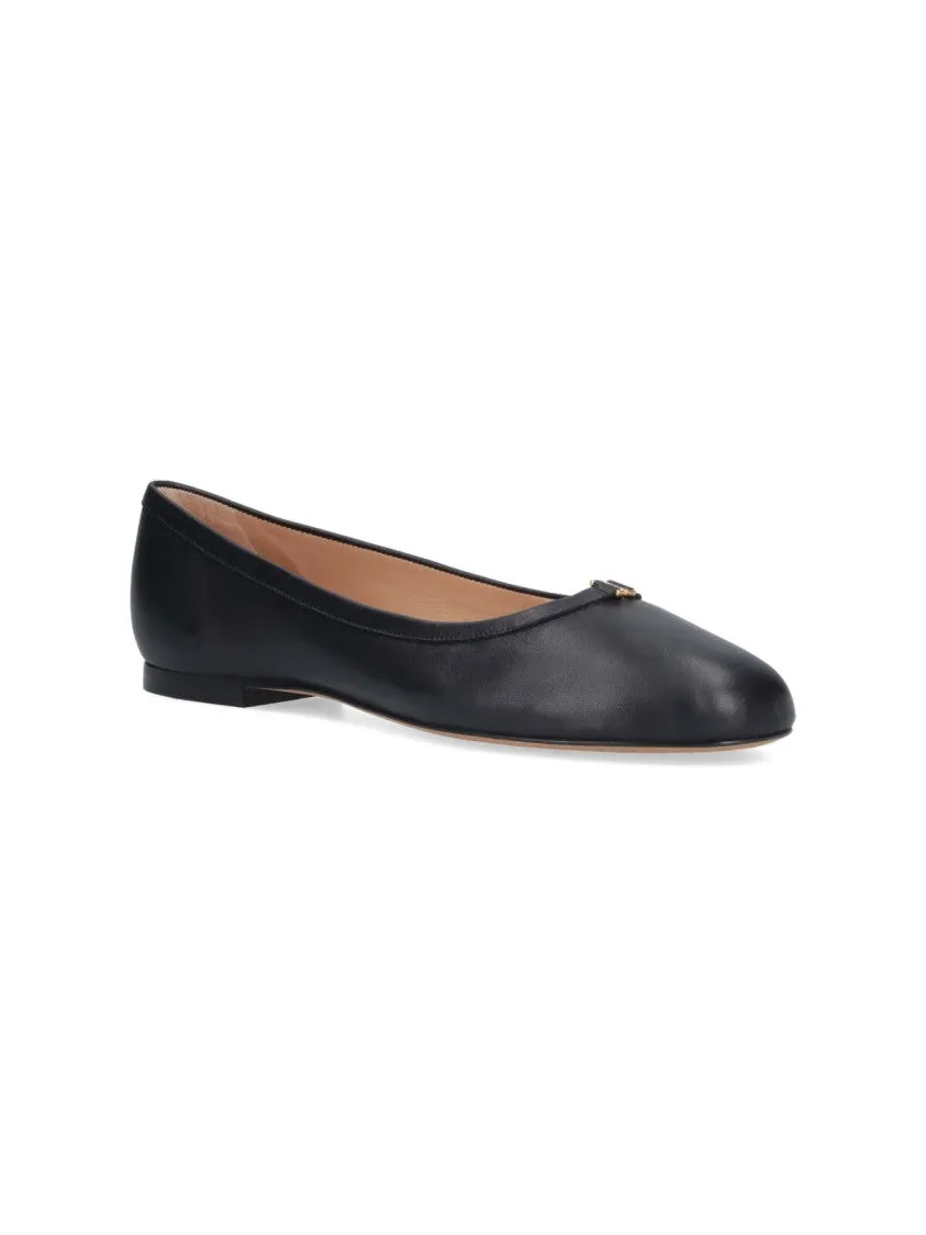 Marcie Ballerinas In Black Leather