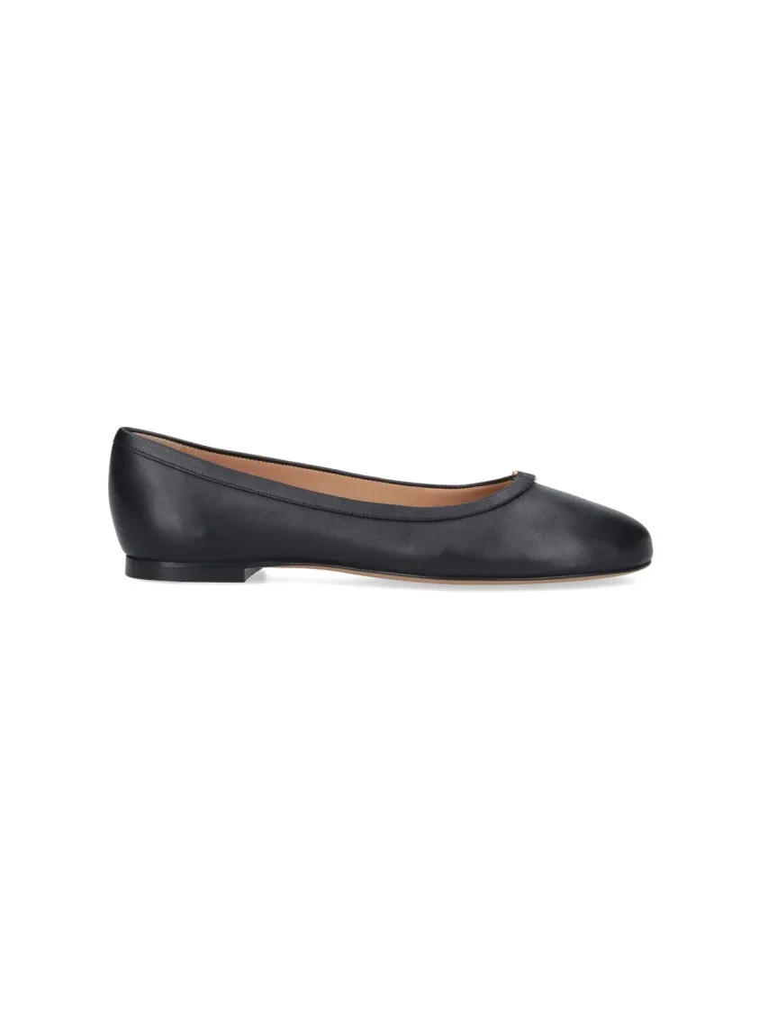 Marcie Ballerinas In Black Leather