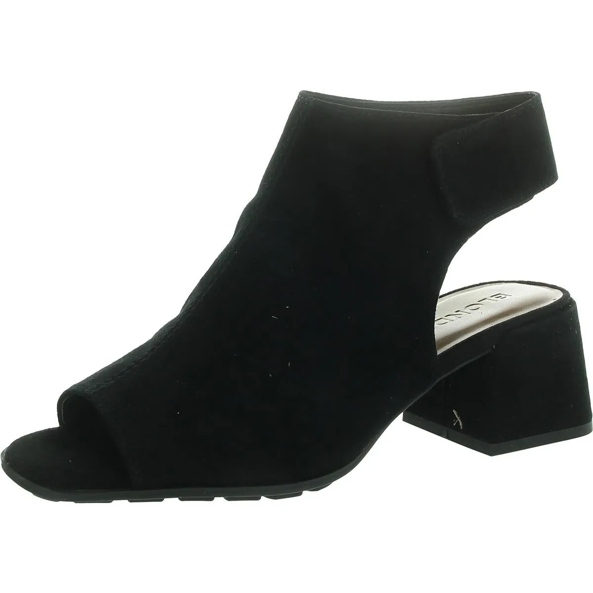 Maria Womens Suede Square Toe Block Heel