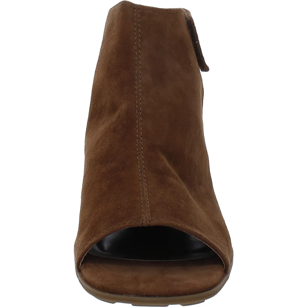 Maria Womens Suede Square Toe Block Heel