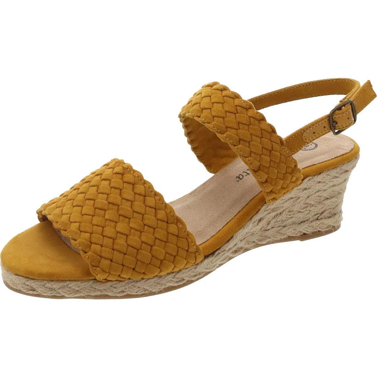MARIELLA Womens Faux Suede Wedge Sandals