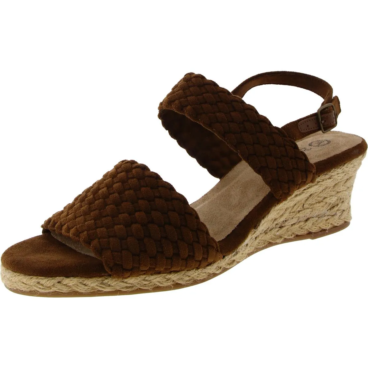 MARIELLA Womens Faux Suede Wedge Sandals