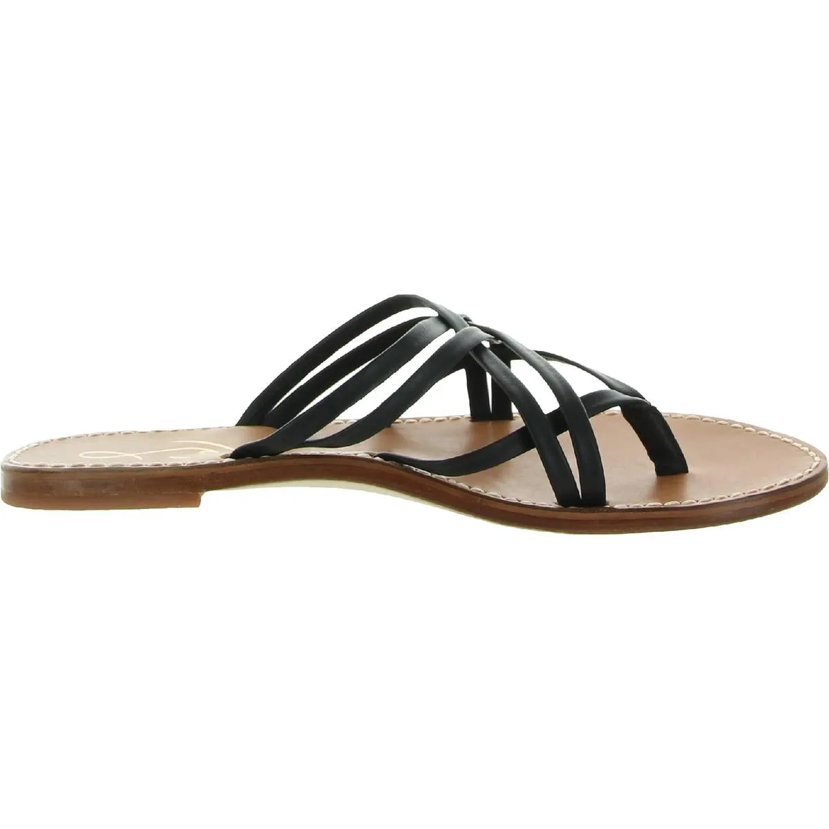 Marinea Womens Leather Slides Thong Sandals