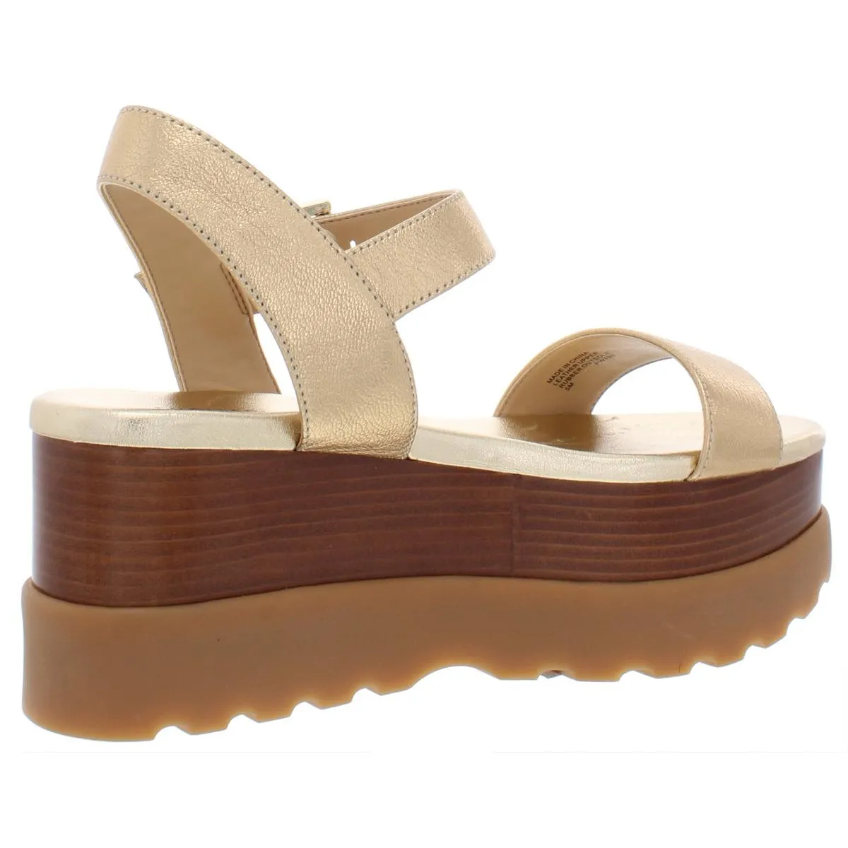Marlon Womens Leather Flatform Platform Sandals