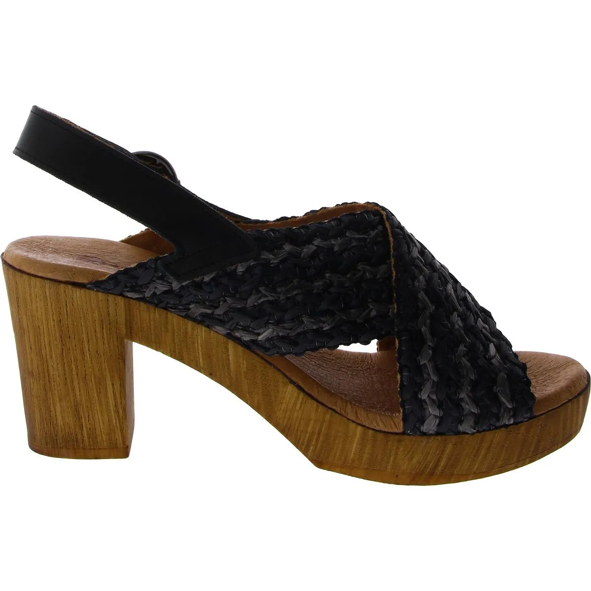 Martie Womens Leather Criss-Cross Platform Sandals