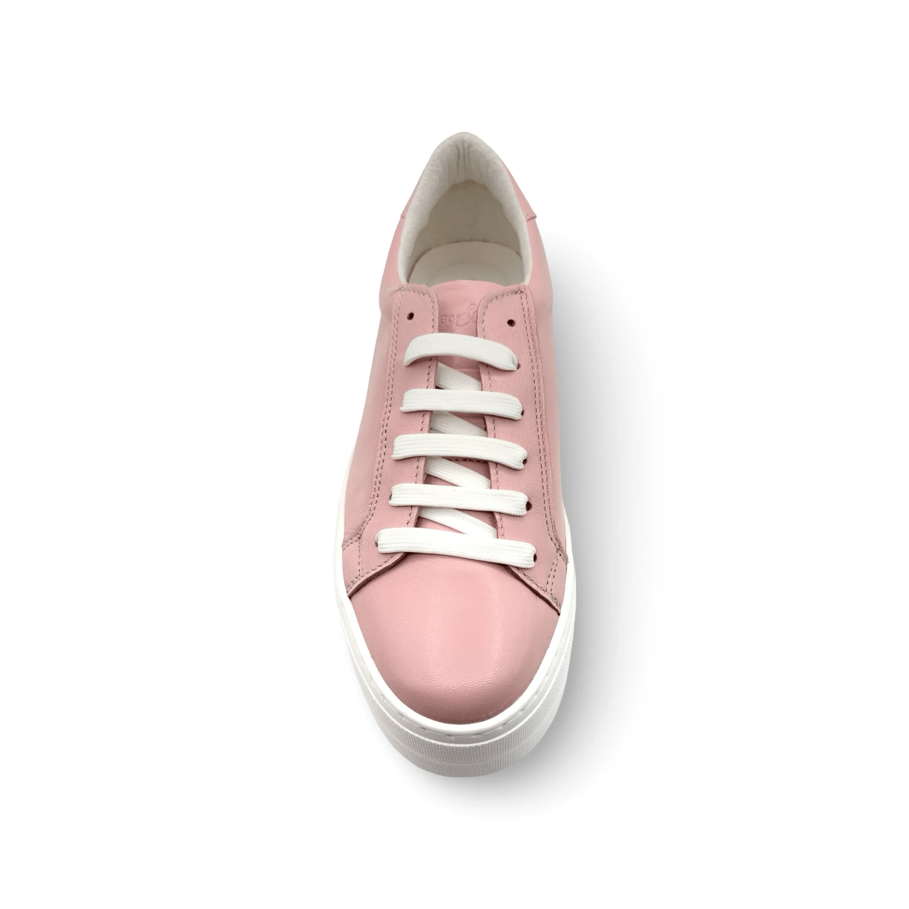 MAYA Pink Leather Lace Up Trainer