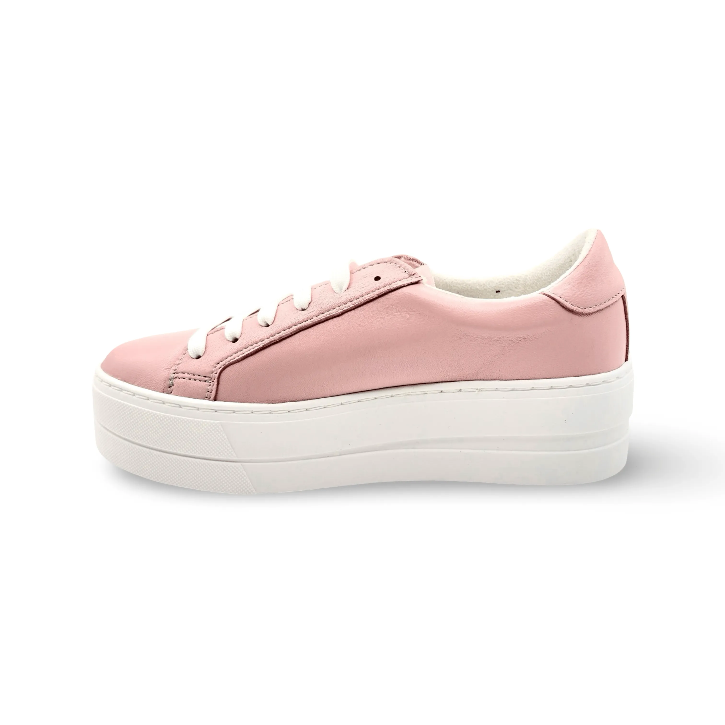 MAYA Pink Leather Lace Up Trainer