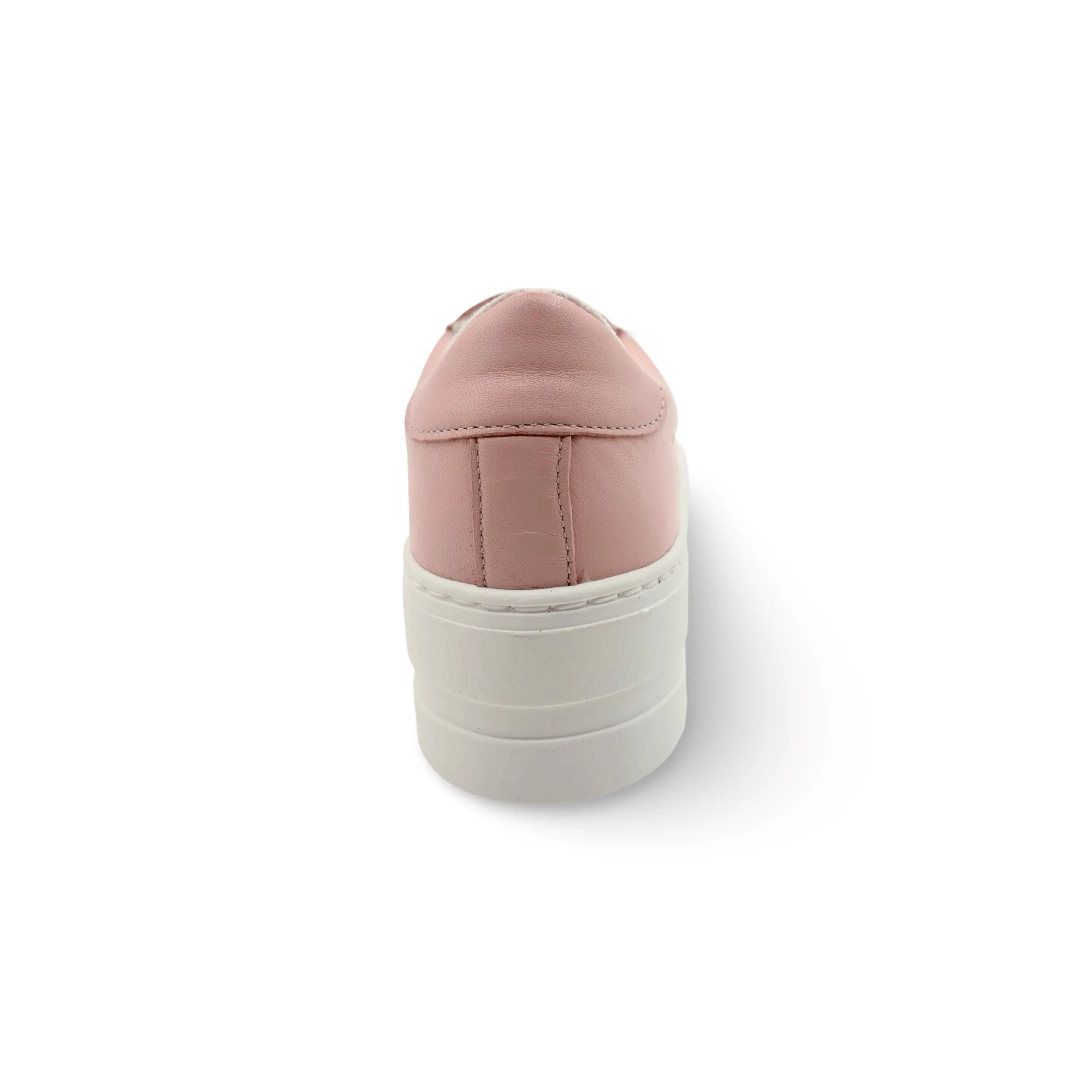 MAYA Pink Leather Lace Up Trainer