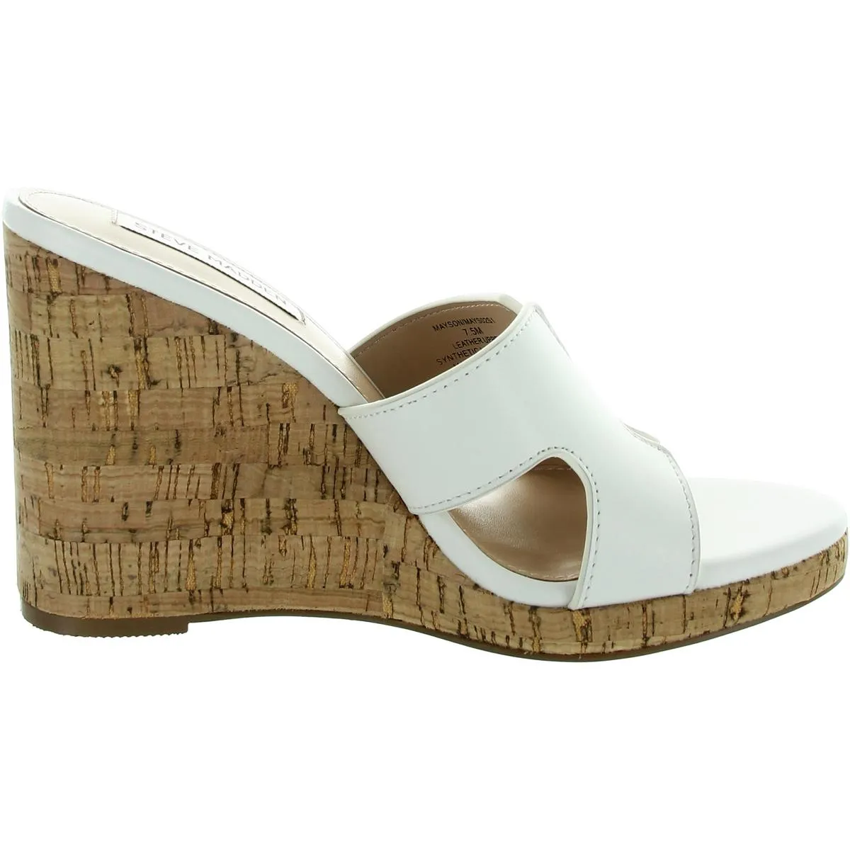 Mayson Womens Solid Leather Wedge Sandals