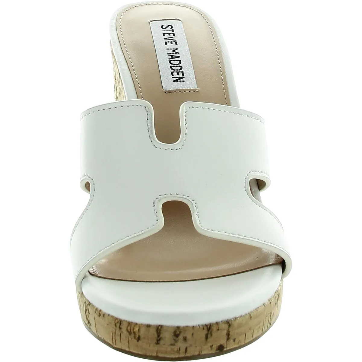 Mayson Womens Solid Leather Wedge Sandals