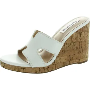 Mayson Womens Solid Leather Wedge Sandals
