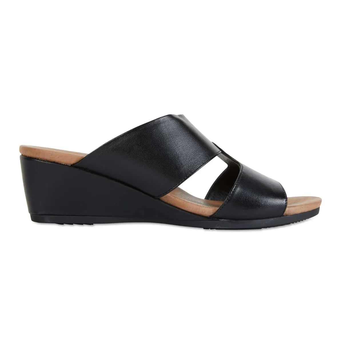 Melanie Heel in Black Leather