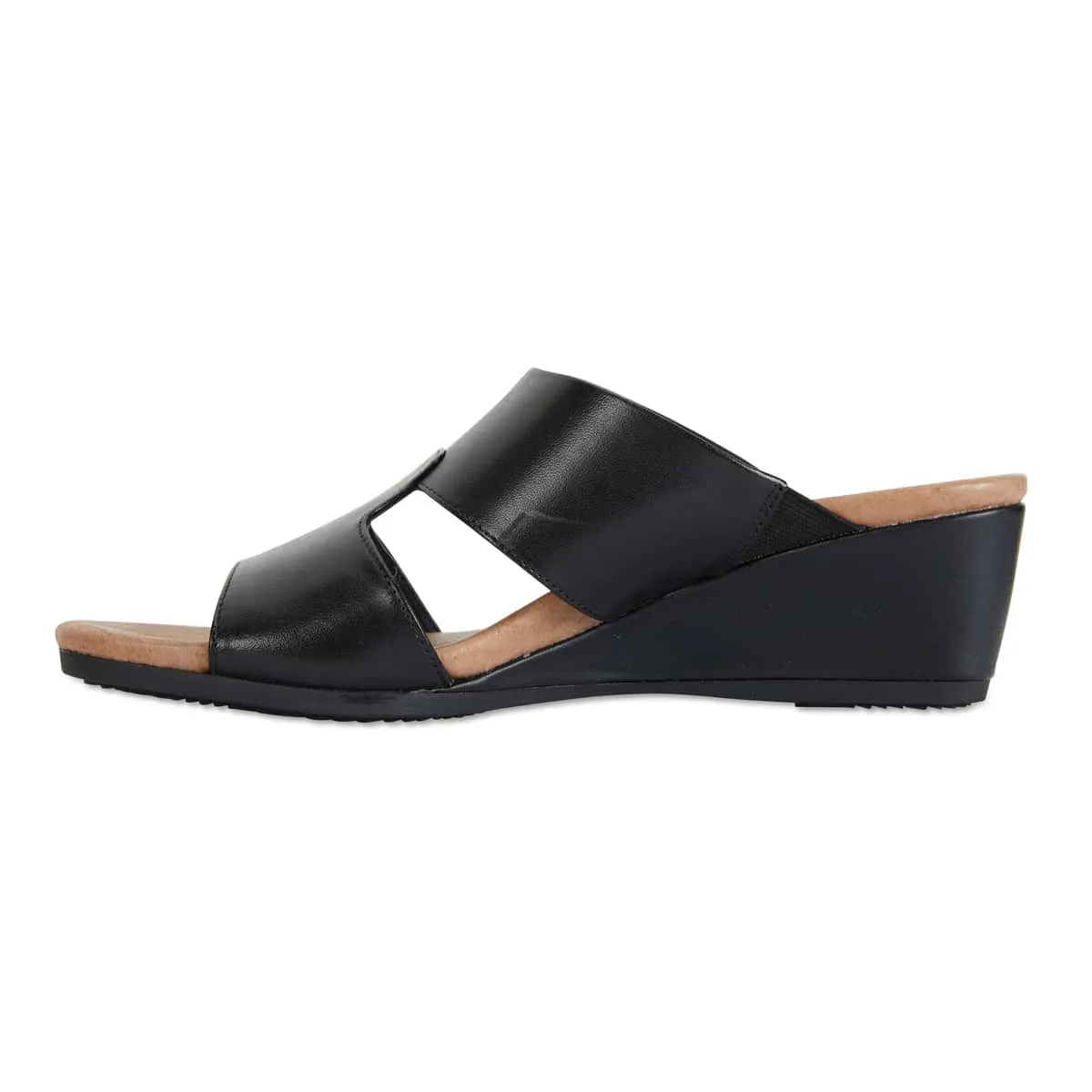 Melanie Heel in Black Leather