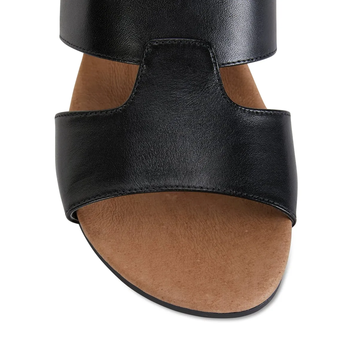 Melanie Heel in Black Leather