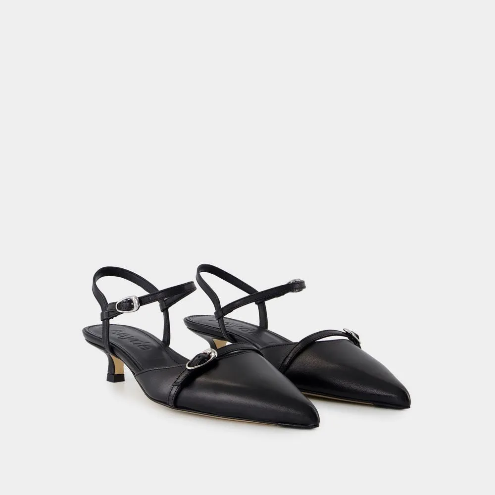 Melia Sandals - Leather - Black