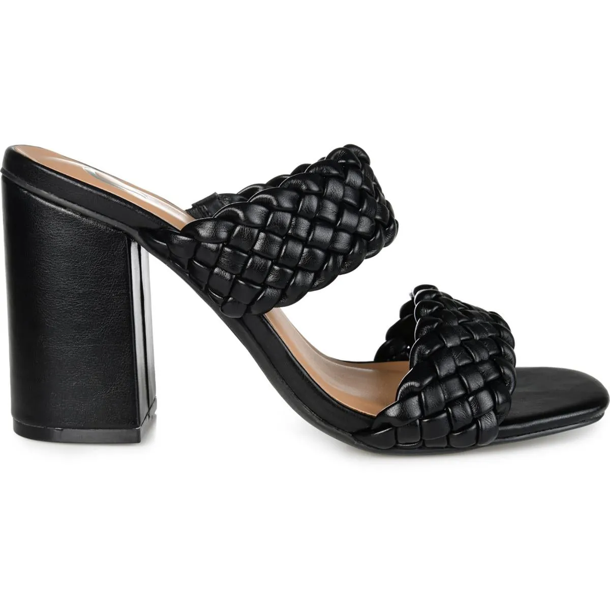 MELISSA Womens Cushioned Footbed Woven Straps Block Heels