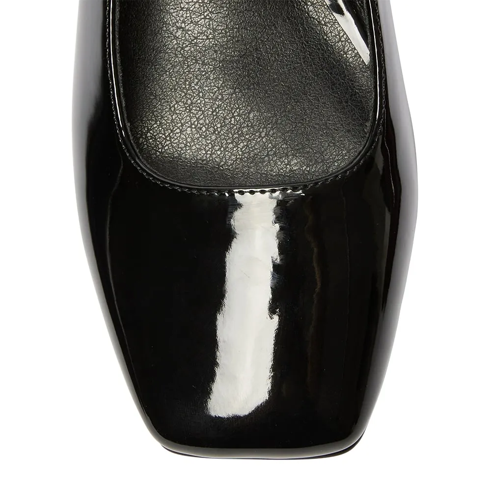Melody Heel in Black Patent