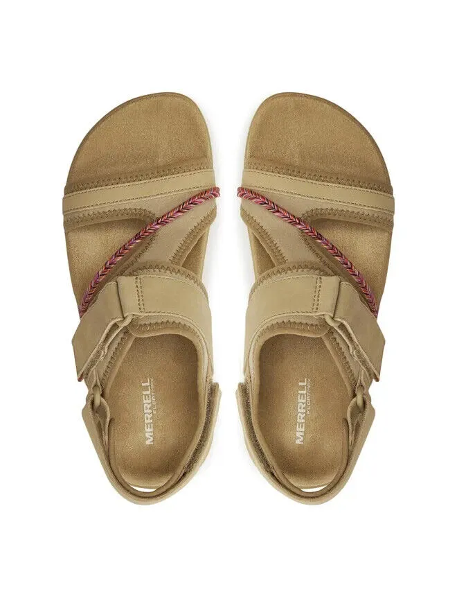 Merrell Terran 4 J006746 Sandals Women's Beige Hook and Loop Backstrap TF703