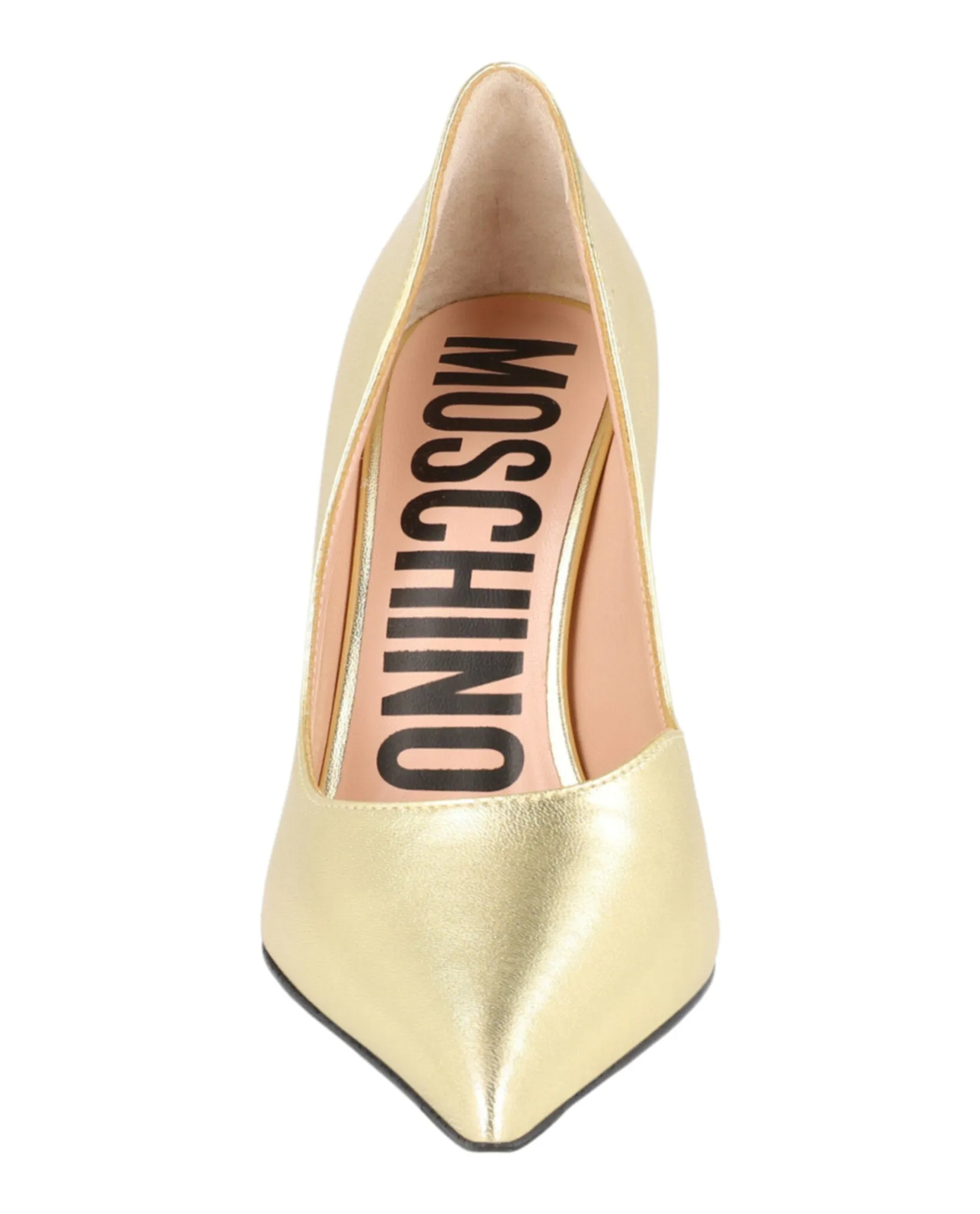Metallic Sculpted-Heel Pumps