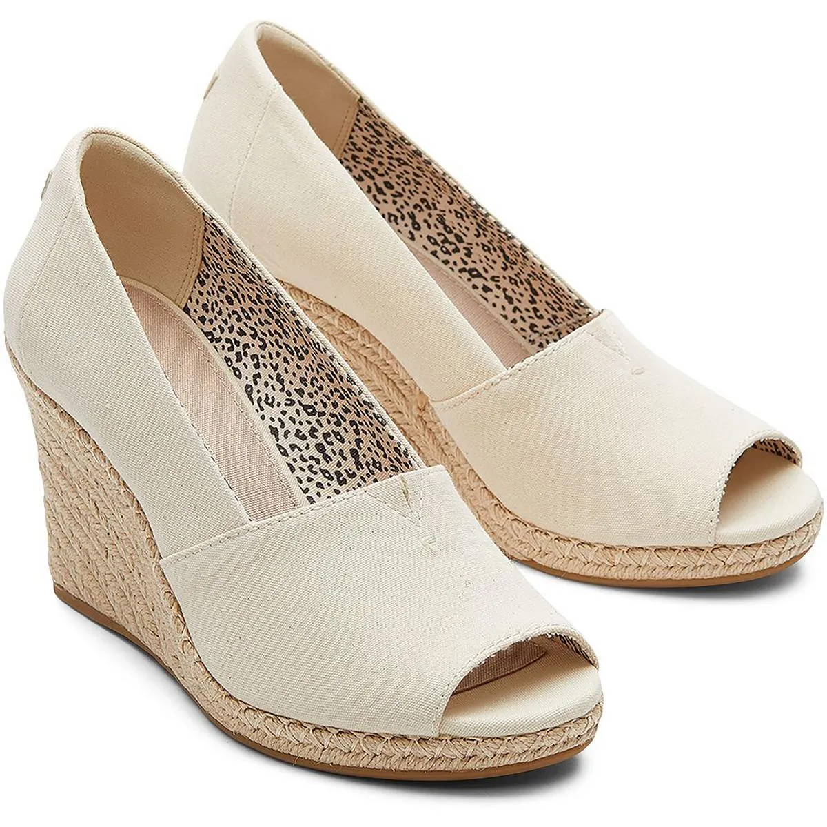 Michelle Womens Padded Insole Canvas Espadrilles