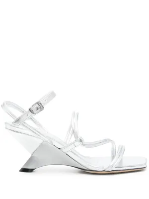 Mid Sculpted Heel Sandals