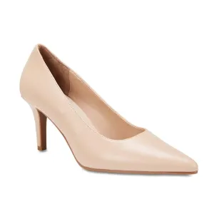 Milan Heel in Nude Leather