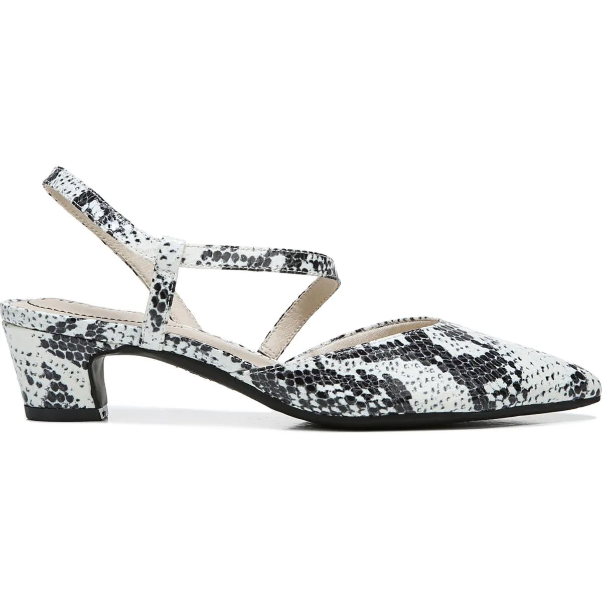 Minimalist Womens Strappy Pointed Toe Slingback Heels