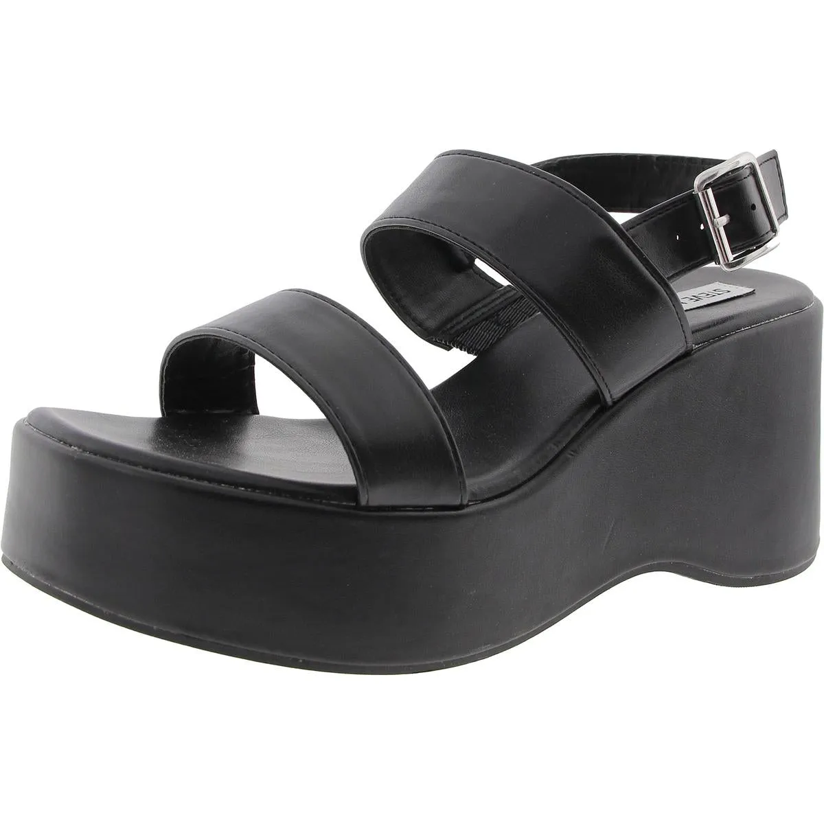 Mixture Womens Adjustable Faux Leather Platform Sandals